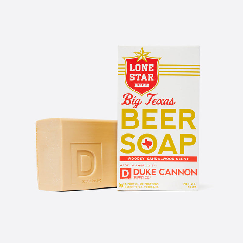 Duke Cannon | Big Texas Lone Star Beer Soap | Sandalwood Scent