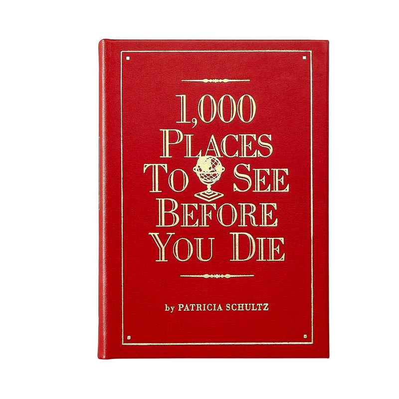 1,000 Places to See Before You Die / Hand Bound Leather Book