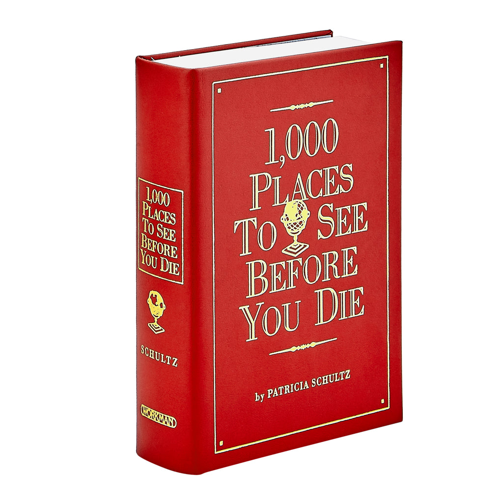 1,000 Places to See Before You Die / Hand Bound Leather Book