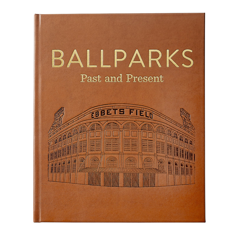 Ball Parks Past & Present / Hand Bound Leather Book