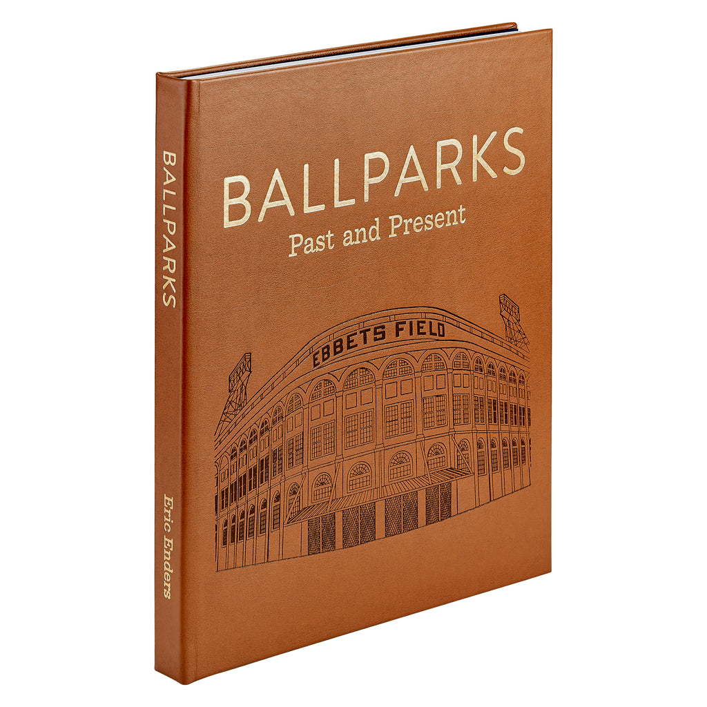 Ball Parks Past & Present / Hand Bound Leather Book