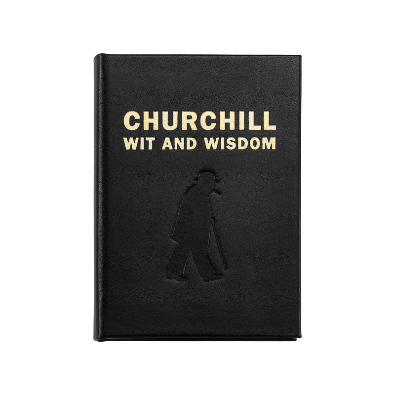 Churchill Wit & Wisdom / Hand Bound Leather Book