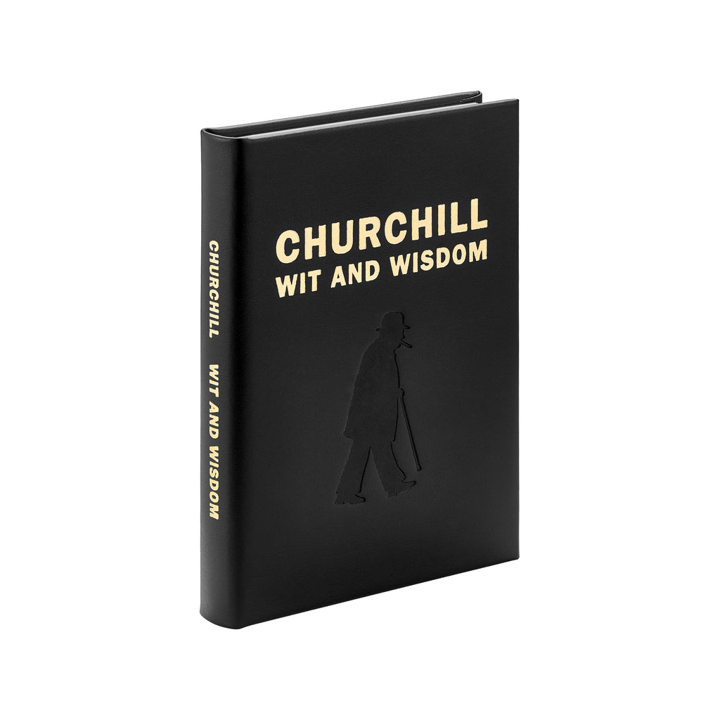 Churchill Wit & Wisdom / Hand Bound Leather Book