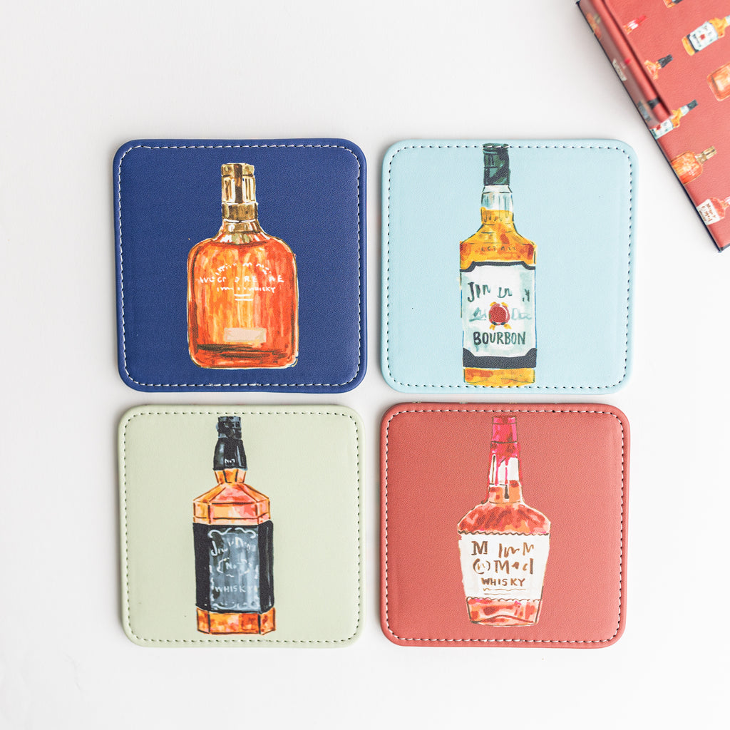 Bourbon Trail Coasters / Set of 4