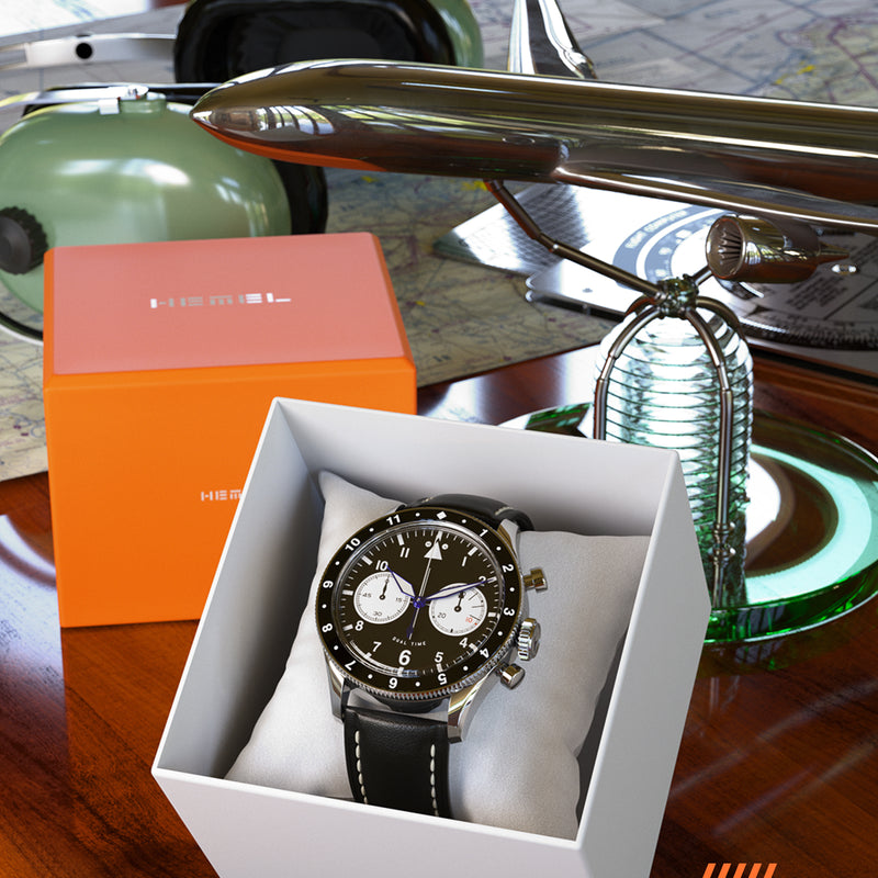 The Hawkeye Chronograph / Long Island Watch Special Collaboration (Black Dial)