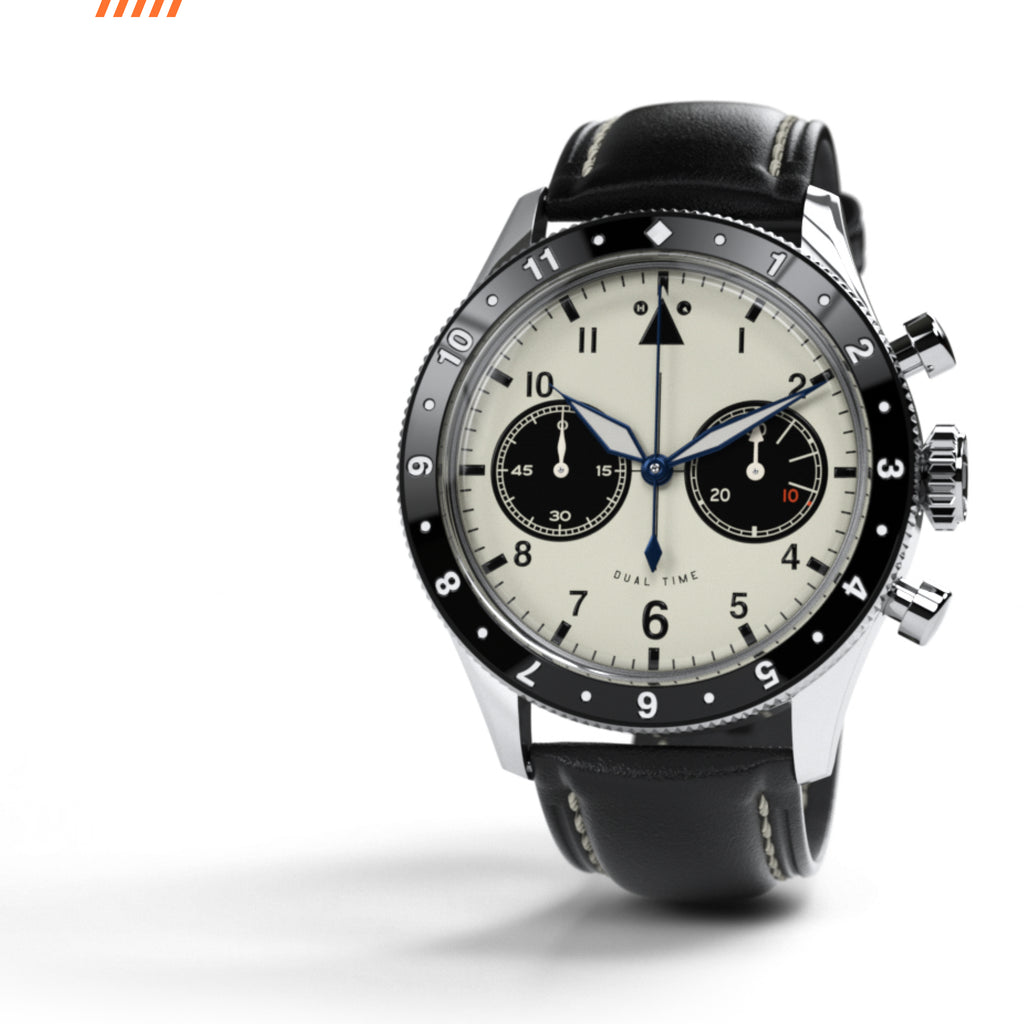 The Hawkeye Chronograph / Long Island Watch Special Collaboration (Parchment White Dial)