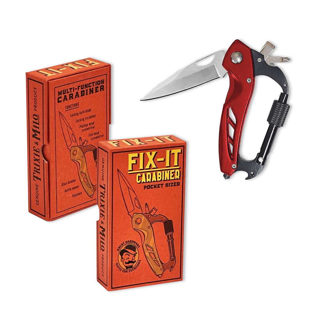 The "Fix-It" Locking Blade, Carabiner EDC Multi-tool | Trixie & Milo